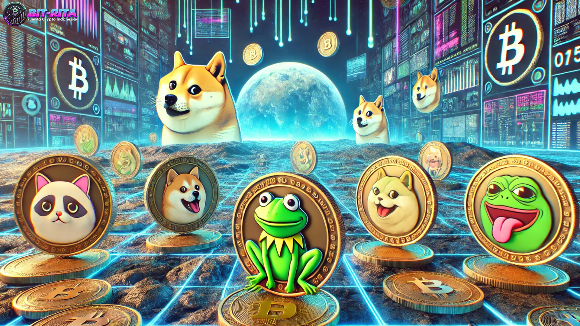 5 Koin Meme Terbaik 2025 dari Dogecoin hingga Little Pepe