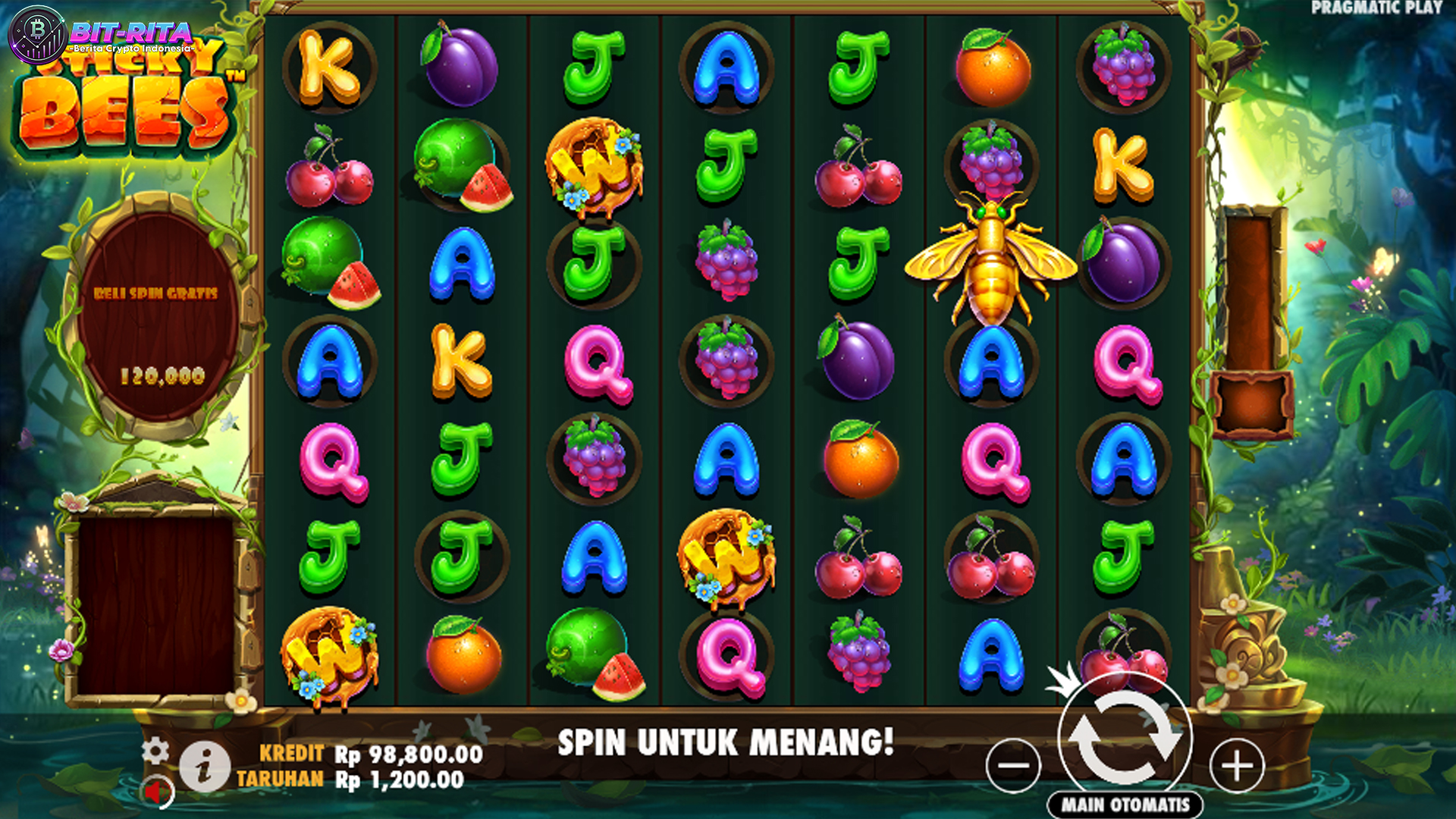Auto Rich! Main Sticky Bees di Ruby8000 Login, Wd Lancar Jaya