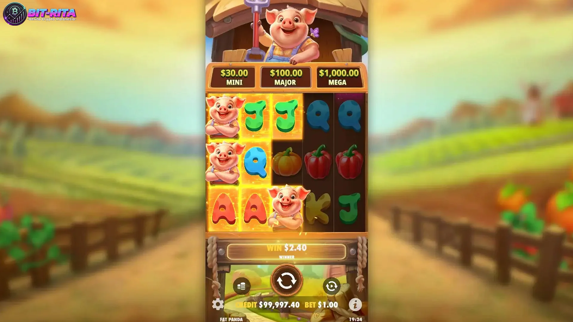 Grafis Colorful dan Animasi Lucu Pig Farm di Slot777