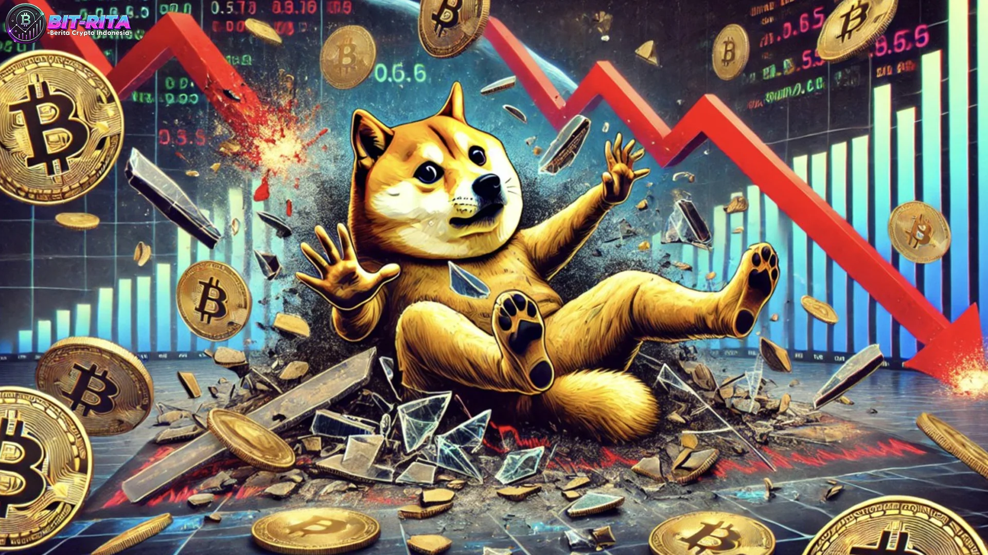 Doge Santuy Ngegas 3%, Lihat BTC & ETH Lagi Merosot Parah